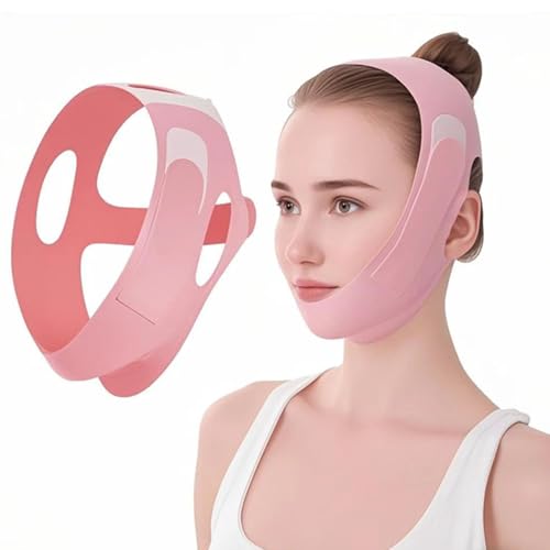 Chin Strap for Sleeping - Double Chin Reducer, Face V Line Lifting Mask, Reusable Jawline Shaper for Women