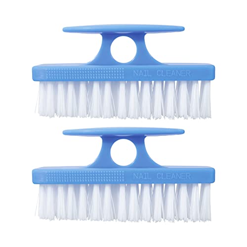 Superio Nail Brush for Cleaning Fingernails, Toe & Foot - All-Purpose Stiff Scrub Brush - Blue
