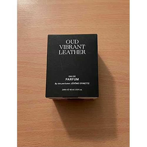 Zara VIBRANT LEATHER OUD EDP 60 ML (2.03 FL. OZ) MEN'S WOODY EAU DE PARFUM/A WARM, ELEGANT AND LONG-LASTING FRAGRANCE