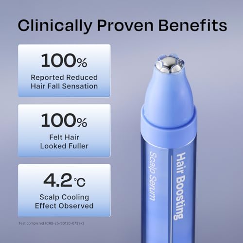 Celladix Hair Boosting Scalp Serum ? Hair Growth Roll-on Tonic with Rosemary, Biotin, Spicules Hyaluronic Acid & Panthenol ? For Women & Men ? Supports Healthy Scalp & Fuller Hair 0.5 fl oz