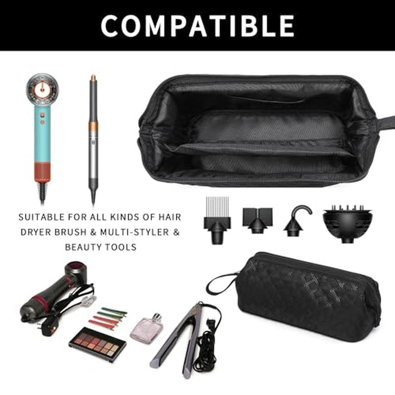 Hair Tools Travel Bag Compatible With Shark Flex Style Case Carry on Shark Hair Dryer Air Wrap Dustproof Hair Bag Flat Curling Iron Portable Travel Case (Bag Only)