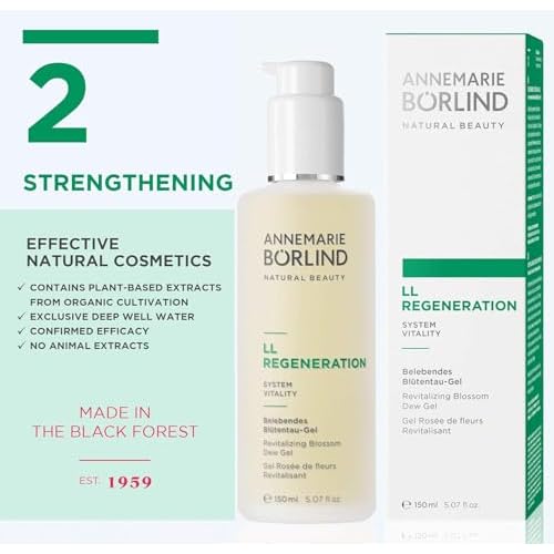 ANNEMARIE B?RLIND ? LL Regeneration Revitalizing Blossom Dew Gel ? Sustainably Sourced Natural Facial Toner to Strengthen The Skin with Intense Moisture ? Step 2 of 5-5 Oz