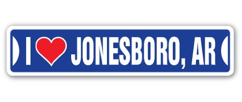 I Love Jonesboro, Arkansas Street Sign ar City State us Wall Road décor Gift