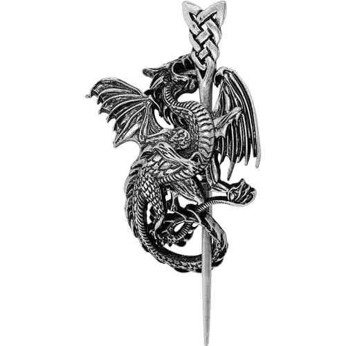 HAQUIL Viking Dragon Hairpin - Punk Gothic Vintage Design Barette for Men & Women's Fashion Jewelry Gift