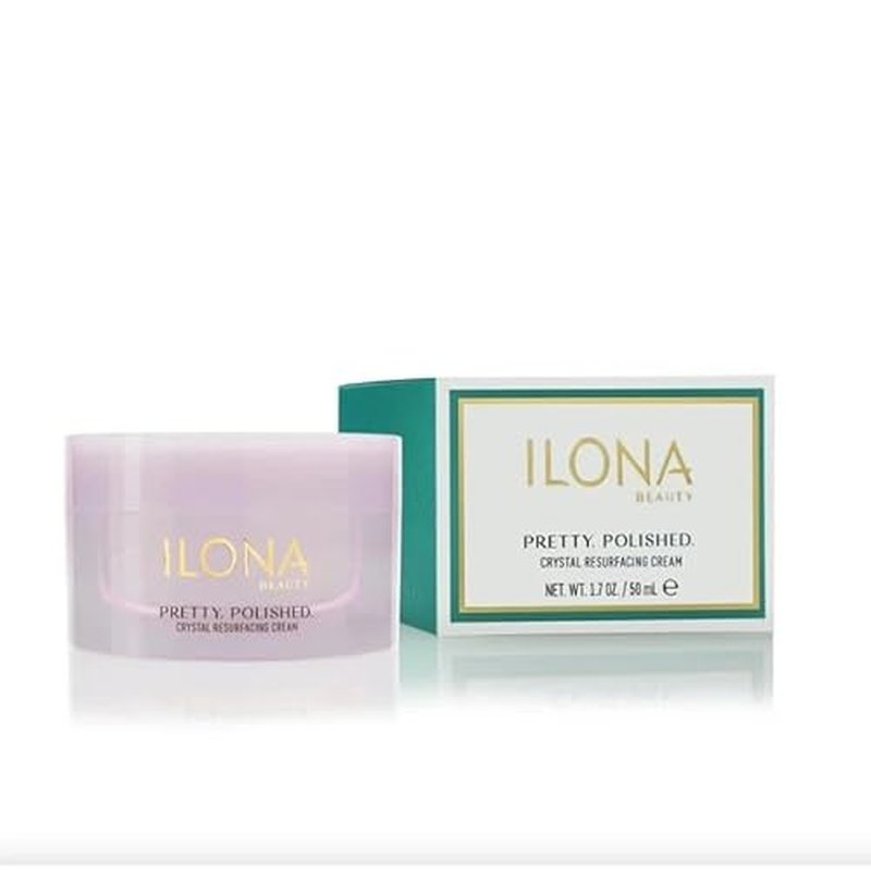 ILONA Pretty Polished Crystal Resurfacing Cream ? 2022 New You Beauty Award Winner | Luxury Microdermabrasion Face Polish with Lactic Acid & Micro Crystals for Smooth, Radiant Skin, 1.7 oz.