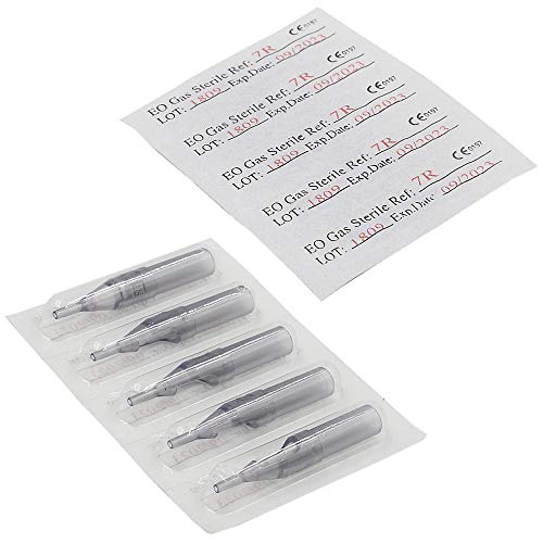 Disposable Tattoo Tip - Autdor 100PCS Disposable Tips Assorted for 3RL 5RL 7RL 9RL 3RS 5RS 7RS 9RS 5M1 7M1 Tattoo Needles Round Flat Magnum Plastic Tips for Tattooing Supplies