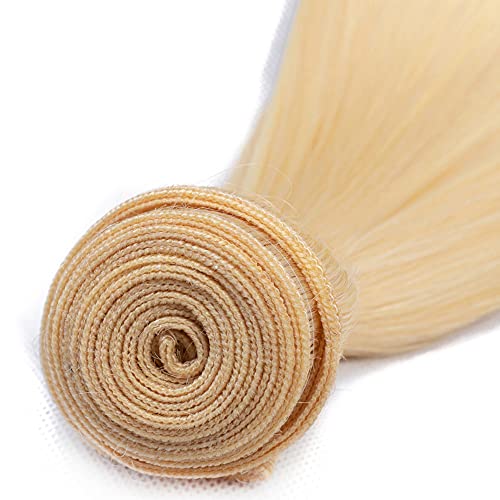 30 30 Inch AuokMar Blonde Human Hair Bundles 613 Straight Bundle Unprocessed Virgin Hair 2 Bundles 8A Grade 613 Blonde Straight Bundle