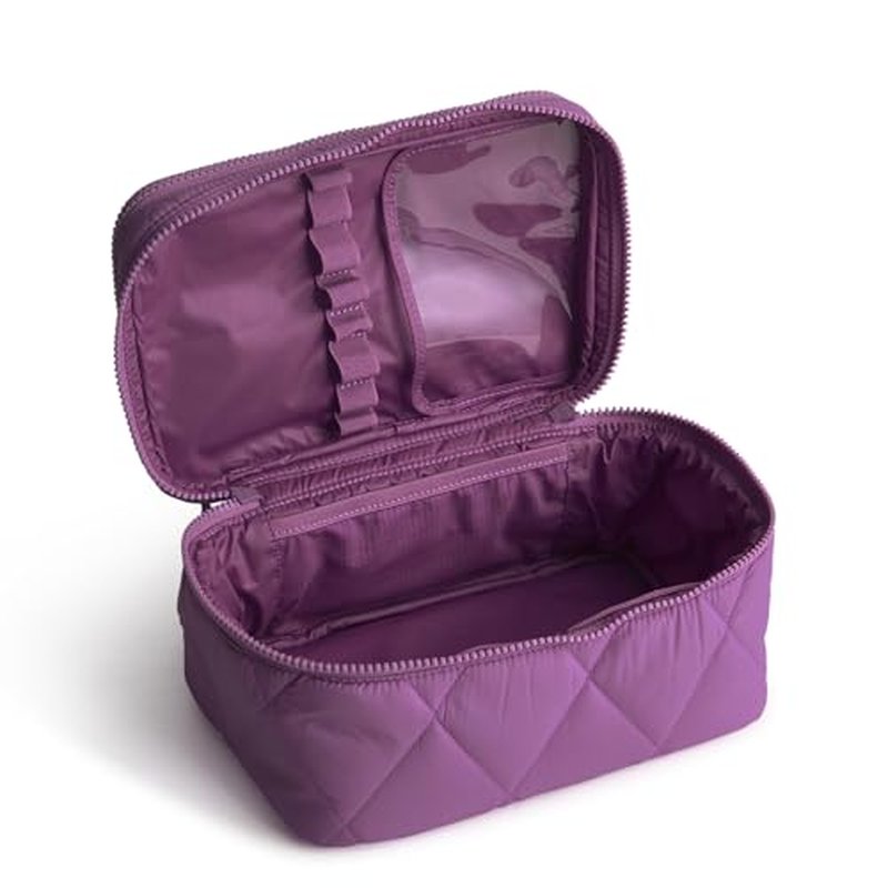 Vera Bradley Featherweight Brush Up Cosmetic Case, Iris Orchid