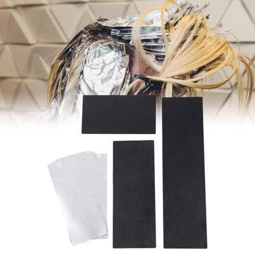 3 Pieces Hair Dye Boards Balayage Board Highlighting Tools for Hairdresser Hair Highlighting Board with Foil Sheet for Salon