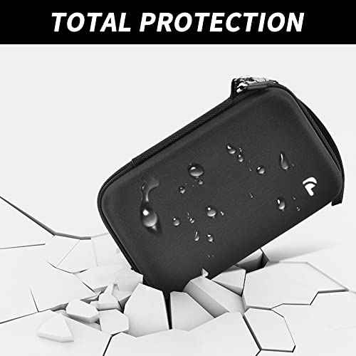 PAIYULE Travel Case Compatible with Gillette Heated Razor for Men, Starter Shave Kit Storage Holder for Blade Refills, Clipper Guards, Charging Dock and Accessories-Black(Box Only)