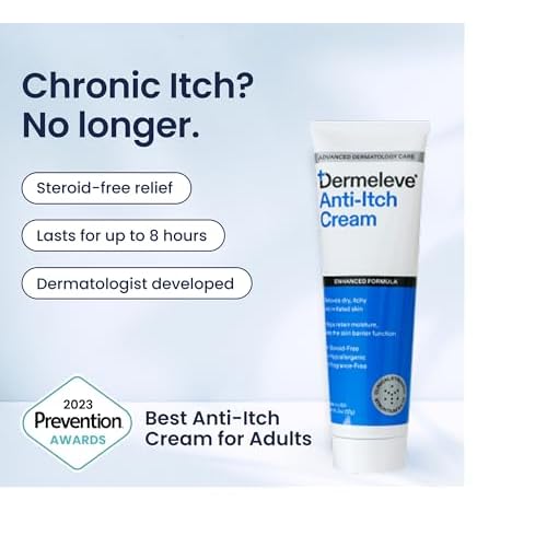 Dermeleve Itch-Free Bundle with 2 oz Cream and Scalp Serum (2 Items)