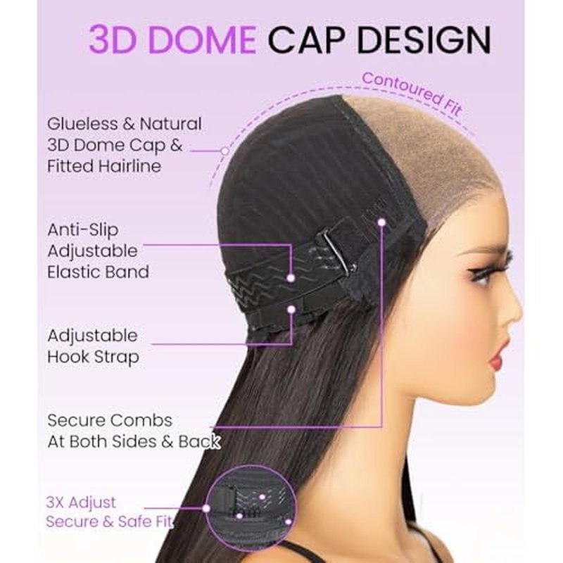 Bouncy Loose Wave Wig Human Hair Wigs for Black Women Glueless Wig Human Hair Pre Plucked Pre Cut 6X5 Loose Body Wave Lace Front Short Bob Wig Ready to Wear Wigs Glueless Human Hair