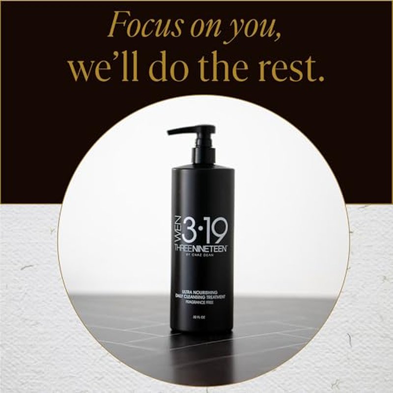 WEN 319 by Chaz Dean Daily Cleansing Treatment - Cleansing Conditioner for Hair, Shampoo & Conditioner Cowash for Fine or Curly Hair, Co Wash with Rosemary Oil - Fragrance Free, 32 Fl Oz (Pack of 1)