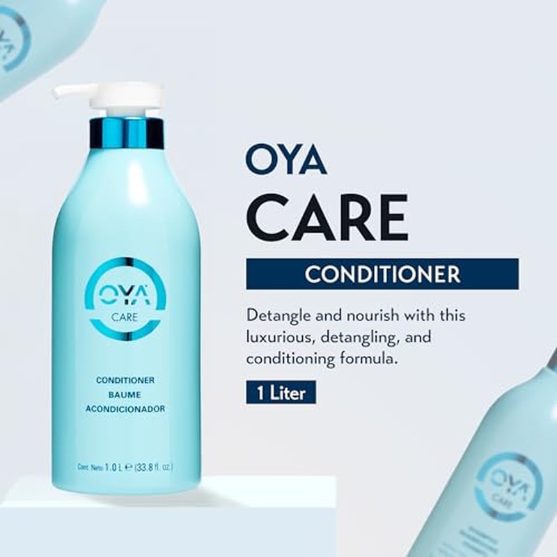 OYA Care Conditioner for Color-Treated Hair ? Hydrating & Moisturizing Conditioner for Women & Men ? Reduces Frizz, Strengthens Dry & Damaged Hair ? For Fine, Thin, Wavy & Frizzy ? 1L / 33.8 fl. oz.