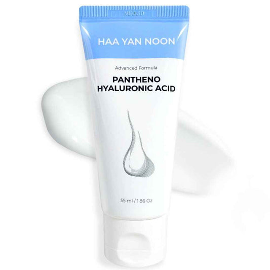 HAA YAN NOON Pantheno Hyaluronic Acid Rich Cream 1.86 Oz / 55ml, with Hyaluronic Acid,Panthenol, Centella & Deep moisturizing, Skin Barrier, Korean Skincare