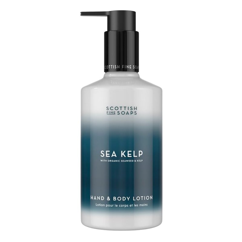 Scottish Fine Soaps Sea Kelp Hand & Body Lotion, Fresh Marine Scent with Green Fruity Notes, Mineral-Rich Formula, 300ml