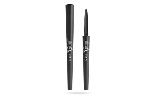 PUPA Milano Vamp! Waterproof Eye Pencil 100 Iconic Black - Rich, Cream Liner Pencil to Make Eyes Pop - Long Lasting, Smudge, Tear, Sweat, and Waterproof Formula - 0.12 oz