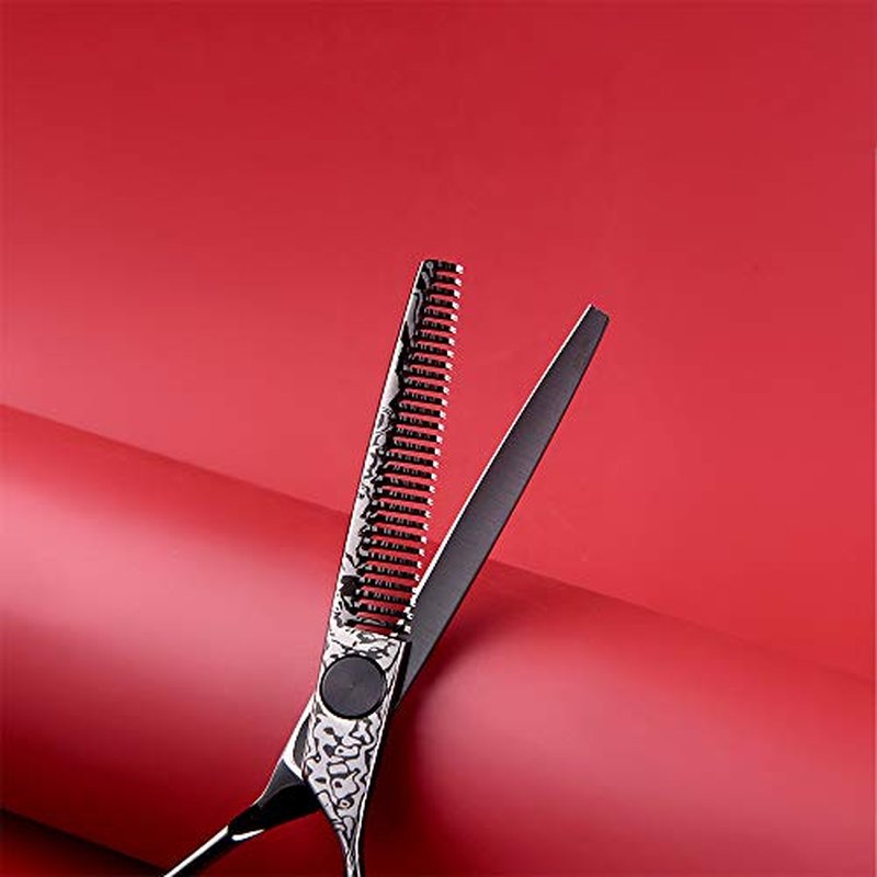 High End Hair Scissors Professional Hair Cutting Scissors Thinning Shears Kit 6" Premium Barber Supplies/Accessories Japanese VG-1 SS Steel Barber Scissors Tijeras de Peluqueria Profesional