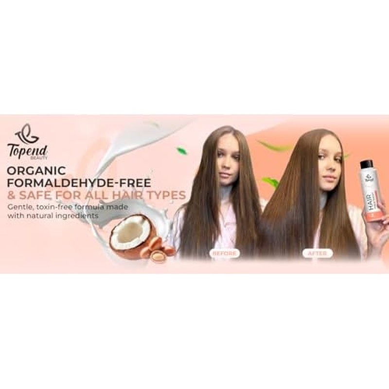 Keratin Hair Treatment Kit ? 470ml | Organic Straightening & Anti-Frizz System with Clarifying Shampoo | Formaldehyde-Free | Smooth, Shine & Repair All Hair Types