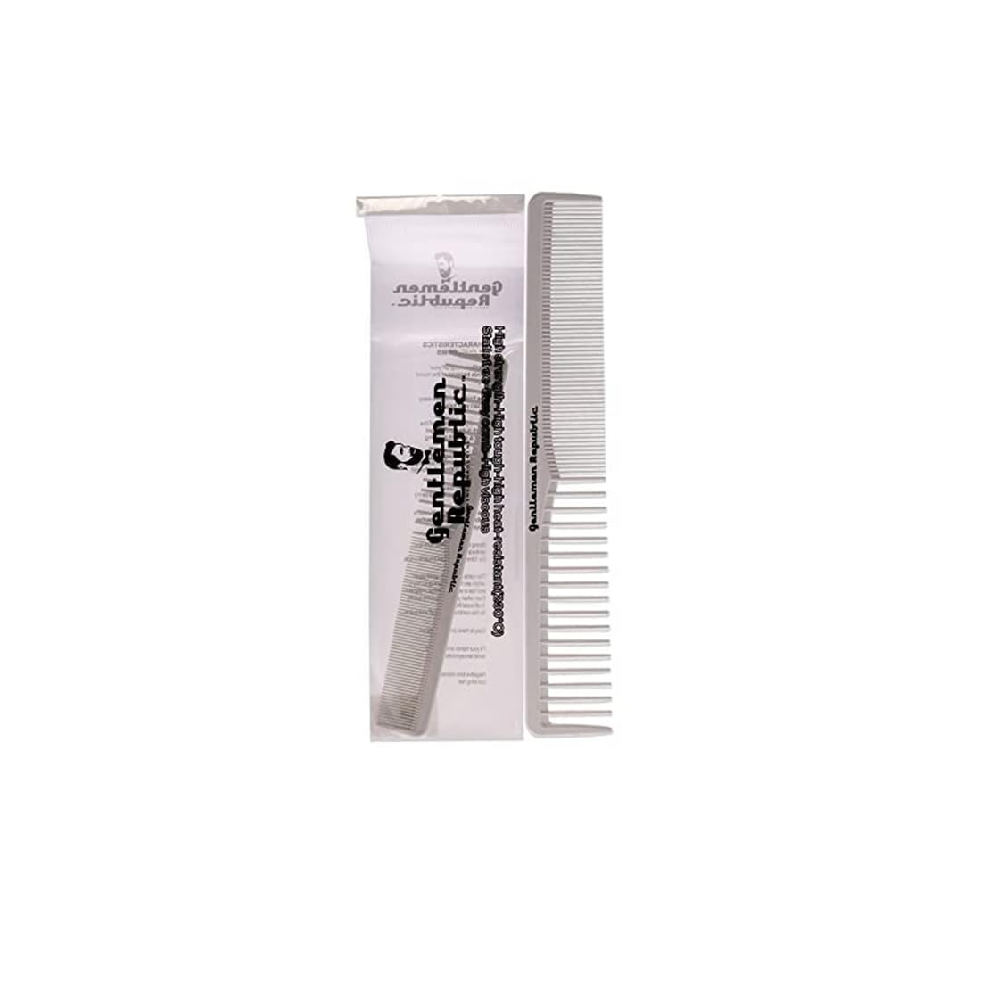 Gentlemen Republic Genuine Grooming Hair Comb for Fades and Men's Haircuts - Set of 3pcs, Soft Round Tips, Strong Teeth with Strong Body - Ideal for Barbers, at-home Grooming and Styling
