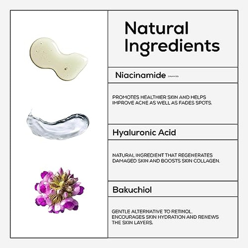 The Phoenix | Women's Day & Night Serum for Sensitive, Dry & Oily Skin, Made with Bakuchiol, Hyaluronic Acid & Natural Ingredients, Anti Aging & Restoring