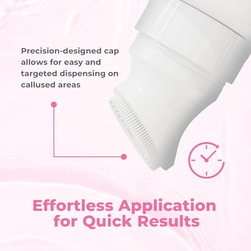 Foot Callus Remover with Foot File, Extra Strength Callus Remover Gel with Brush Head, Professional Dead Skin Removal for Feet, 8oz