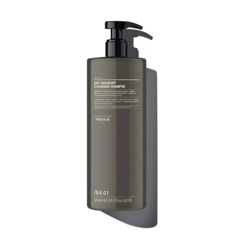 PREVIA Dry Dandruff Cleansing Shampoo - Natural Organic Treatment for Scalp Care | 32.1 oz