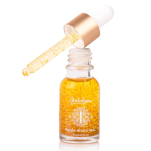 Rose Gold Oil 15ml 24K Gold Infused Face Oil | 100% Organic