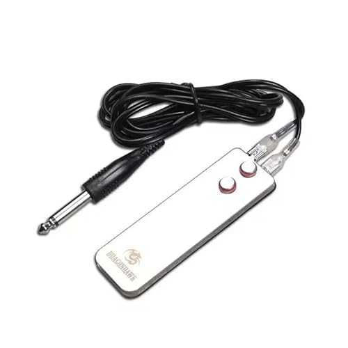 Tattoo Foot Pedal Switch Long Clip Cord Tattoos Power Supply Machine Silver
