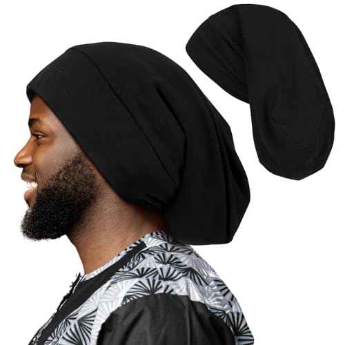 OLESILK 100% Silk Dreadlock Cap, Silk Bonnet for Long Hair, Braid Bonnet for Sleeping, Extra Large Bonnet for Women&Men, Loc Cap Hair Cover