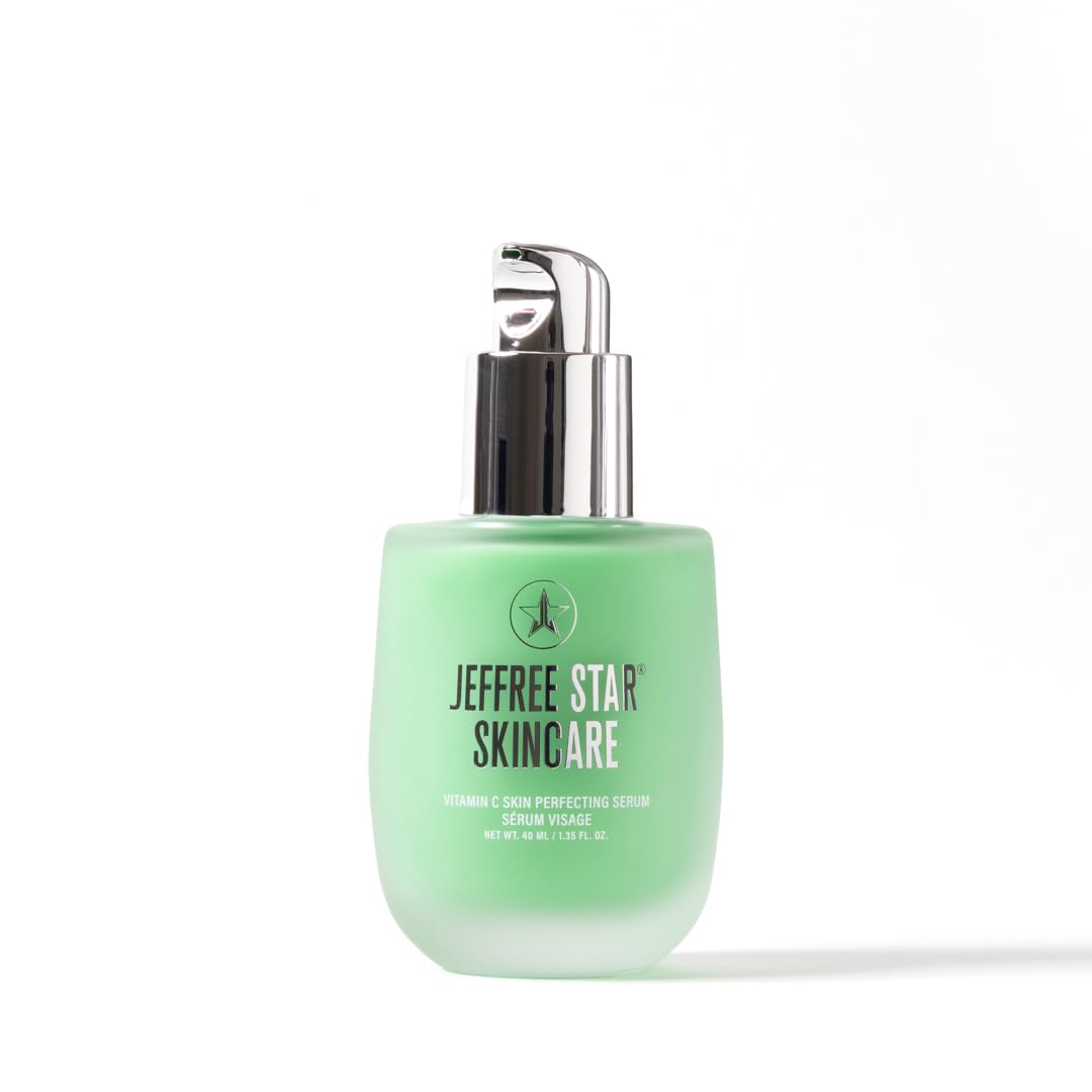 Jeffree Star Cosmetics Vitamin C Skin Perfecting Serum, with Niacinamide and Vitamin E, Brightening, Redness Reducing, Even Tone, Lightweight, Vegan, Cruelty-Free, 1.35 fl oz
