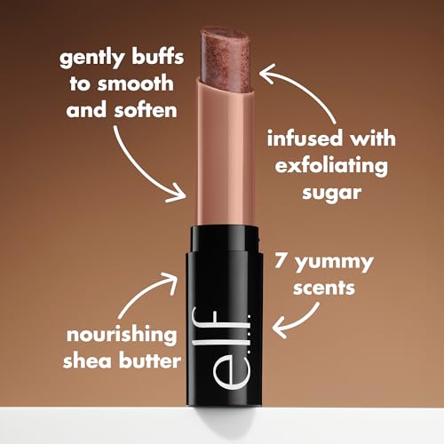 e.l.f. Lip Exfoliator, Moisturizing Scented Lip Scrub For Exfoliating & Smoothing Lips, Infused With Jojoba Oil, Vegan & Cruelty-free, Strawberry