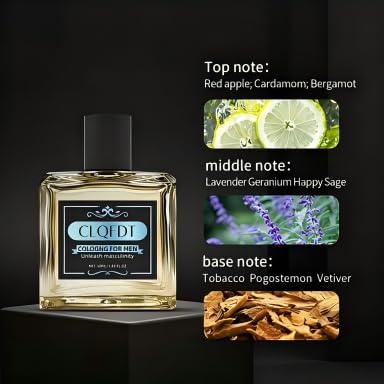 Woody Cologne Perfume for Men - Long Lasting 24H Fresh Spicy Cardamom Amber Scent | Versatile Day to Night Fragrance | 50ml