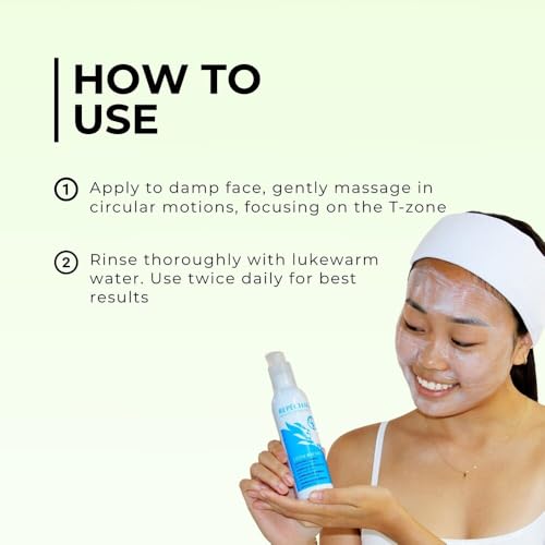 Repechage T-Zone Balance Cleansing Complex For Combination Skin - Hydrating Daily Facial Cleanser with Squalane, Helps Minimize Pores, Balancing Face Wash for Oily, Combination Skin, Soap-Free, 6 oz.