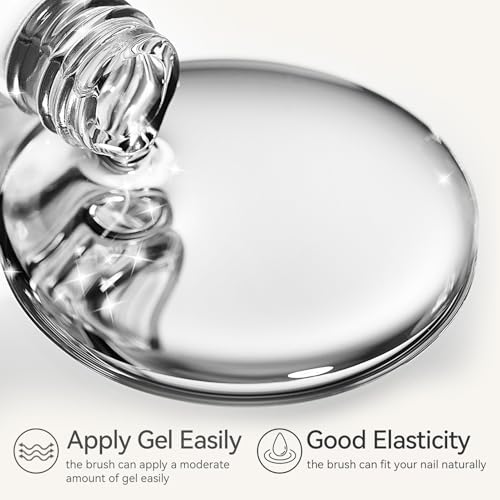 Born Pretty Gel Top Coat,15ml Gloss Base and Top Coat Set, No Wipe Super Top Gel Not Chip or Peel and Long Lasting Base Gel Top Gel for Nail Art