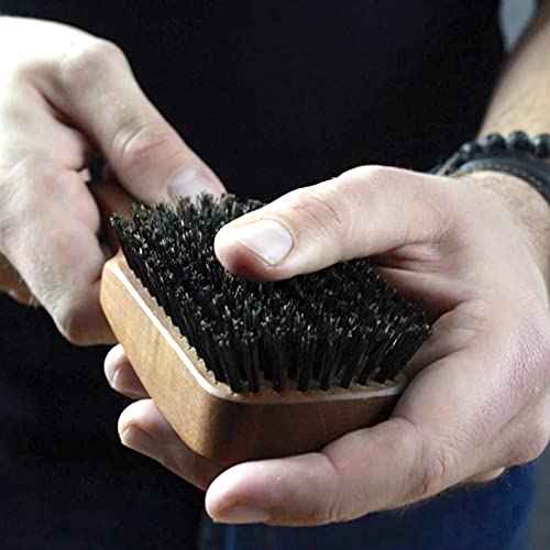ZilberHaar Major ? Men's Hair and Beard Brush ? Soft Boar Bristles ? Massages and Exfoliates Skin and Scalp ? Ideal Men's Grooming Accessory ? Made in Europe