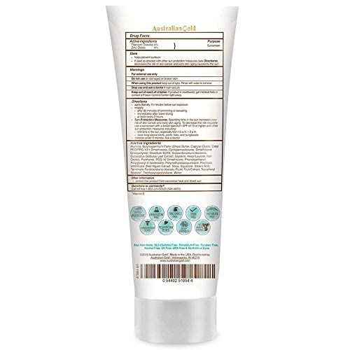 Australian Gold Botanical Sunscreen Tinted Face Mineral Lotion SPF 50, 3 Ounce | Broad Spectrum | Water Resistant