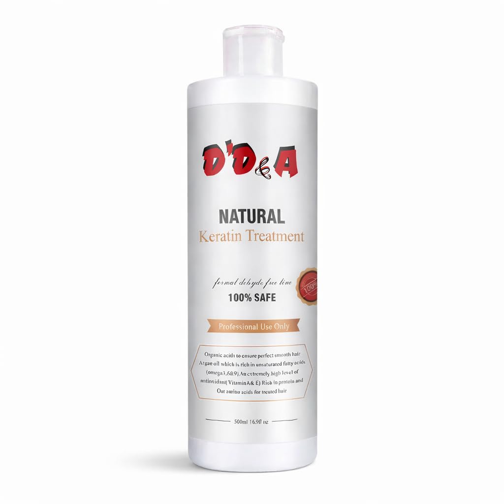 D’D&A KERATIN TREATMENT 100% NATURAL-FORMALDEHYDE-FREE HAIR SMOOTHING TREATMENT FOR FRIZZ CONTROL & SHINE (500ml)