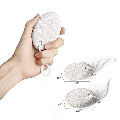 Natural Pumice Stone for Feet 2 PCS, PHOGARY Lava Pedicure Tools Hard Skin Callus Remover for Feet and Hands - Natural Foot File Exfoliation to Remove Dead Skin