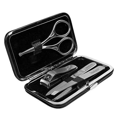 Kershaw Men's Stainless Steel Manicure Set, 4-Piece with Case (KMCURE), Regular