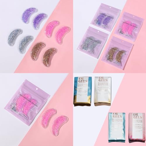 10Pack Under Eye Patches for Puffy Eyes, Reusable Ice Gel Eye Pad Cooling Eye Patch Hot Cold Therapy Eye Mask