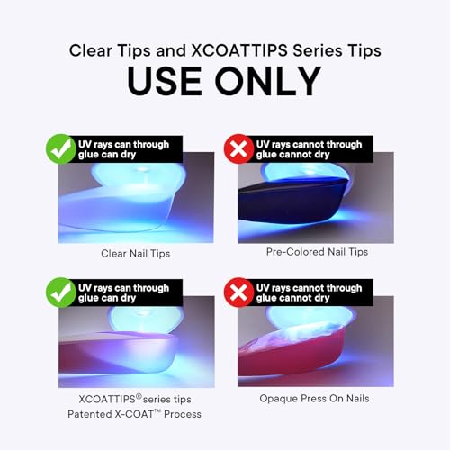 BTArtbox Nail Glue & Primer Set - 2 x 0.5 Fl Oz Acrylic French Ballerina Nail Gel, Long Lasting Super Strong 4 in 1 UV Nail Gel for Press On Nails