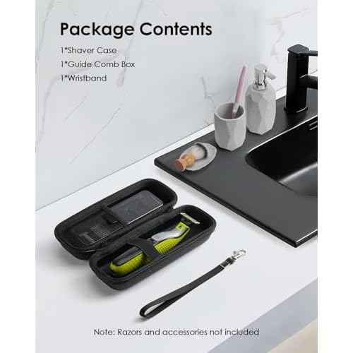 Hard Travel Case for OBlade QP2520/QP2530/QP2620/QP2630 ? Waterproof Portable Storage Bag for OBlade Hybrid Electric Trimmer & Braun Series Shaver