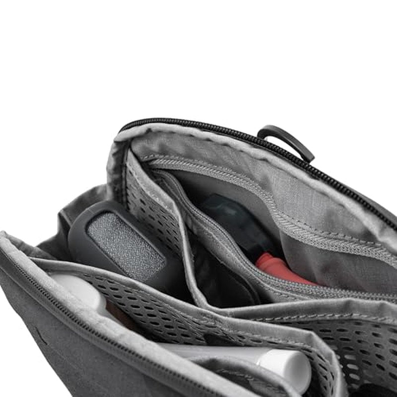 Peak Design Small Wash Pouch, Coyote, Ocean Edition, Travel Toiletry Bag, Upright or Hanging Dopp Kit with Pockets, Magnetic Toothbrush Pocket, Wide UltraZip Opening, Toiletry Bag for Men and Women