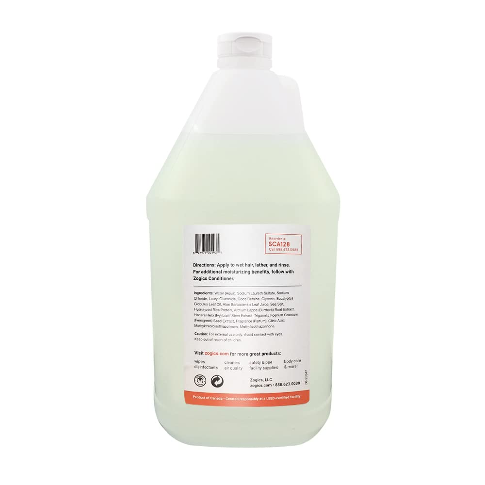 Zogics Shampoo, Citrus and Aloe, 1 Gallon Refill