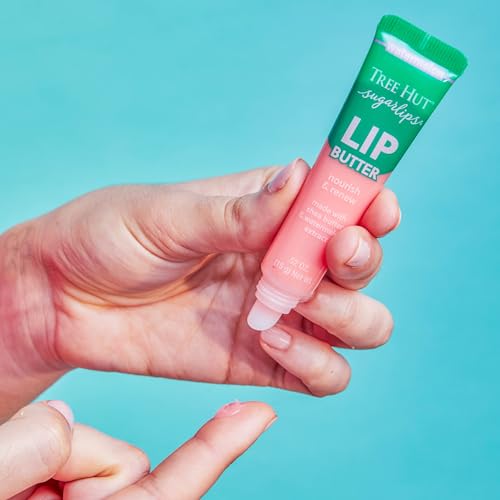Tree Hut Sugarlips Lip Butter Trio, Original, Watermelon & Strawberry Lip Butters, Hydrating & Moisturizing Lip Care Set, Smooth & Nourish Lips, Perfect Holiday Gift & Stocking Stuffer, 0.52 fl oz