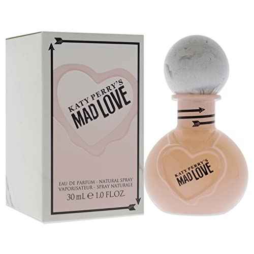 Katy Perry Mad Love, Eau de Parfum, 1 fl. oz., Women's Fragrance by Katy Perry with Floral, Fruity & Feminine Scents Mixed with Warm & Sexy Musk & Wood. An Appealing & Attractive Gift.