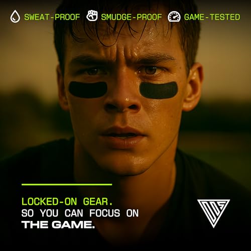 DRIP Strips Flexible Eye Black Stickers, 24 Pack, Stretch-Fit Tape, Moves With You, Breathable, Sweat-Proof, Athletic-Grade Hold for Baseball, Football, Softball, Lacrosse, Hockey, Soccer, OG Strips