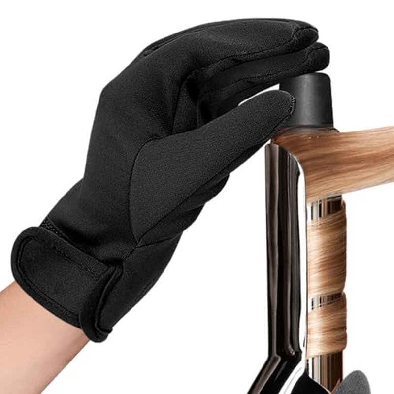Professional Heat Resistant Glove for Hair Styling Heat Blocking for Curling,Flat Iron and Curling Wand Suitable (Left)