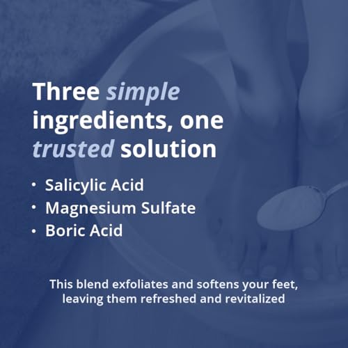 Brown's Original Medicated Foot Bath Soothing Relief for Corns, Calluses, Bunions & Odor ? Exfoliating Foot Soak for Dry, Soft Feet (8oz)